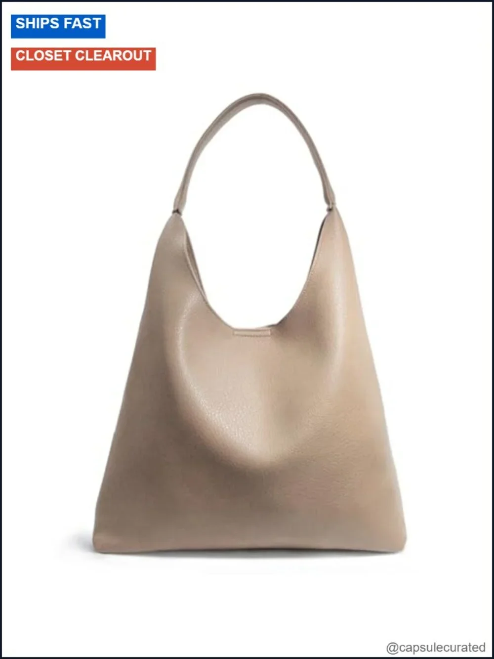 Soft Vegan Leather Hobo Bag for Women Slouchy Shoulder Tote Purse